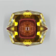Load image into Gallery viewer, 1960s Gorgeous Amber and Yellow Ashtray or Catchall by Flavio Poli for Seguso. Made in Italy Madinteriorart by Maden
