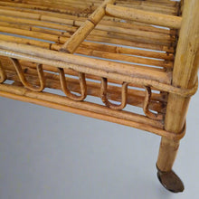 Load image into Gallery viewer, 1960s Gorgeous Bamboo &amp; Rattan Serving Bar Cart Trolley by Franco Albini. Made in Italy Madinteriorart by Maden
