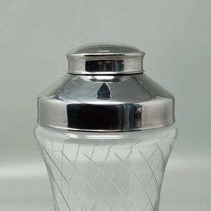 1960s Gorgeous Cut Crystal Cocktail Shaker. Made in Italy Madinteriorart by Maden