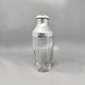 1960s Gorgeous Cut Crystal Cocktail Shaker with Ice Bucket by Arir. Made in Italy. Madinteriorart by Maden