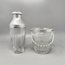 Load image into Gallery viewer, 1960s Gorgeous Cut Crystal Cocktail Shaker with Ice Bucket by Arir. Made in Italy. Madinteriorart by Maden
