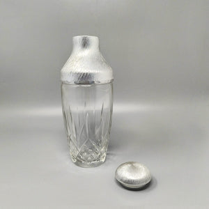 1960s Gorgeous Cut Crystal Cocktail Shaker with Ice Bucket by Arir. Made in Italy. Madinteriorart by Maden