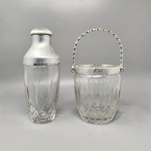 Load image into Gallery viewer, 1960s Gorgeous Cut Crystal Cocktail Shaker with Ice Bucket by Arir. Made in Italy. Madinteriorart by Maden
