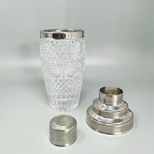 Load image into Gallery viewer, 1960s Gorgeous Cut Crystal Cocktail Shaker with Ice Bucket Made in Italy Madinteriorart by Maden
