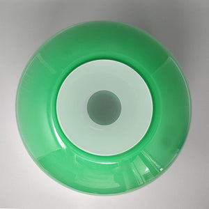 1960s Gorgeous Green Vase by Ind. Vetraria Valdarnese. Made in Italy Madinteriorart by Maden