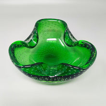 Load image into Gallery viewer, 1960s Gorgeous Large Green Ashtray or Catchall by Flavio Poli for Seguso. Made in Italy Madinteriorart by Maden
