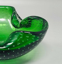 Load image into Gallery viewer, 1960s Gorgeous Large Green Ashtray or Catchall by Flavio Poli for Seguso. Made in Italy Madinteriorart by Maden
