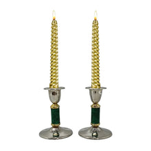 Load image into Gallery viewer, 1960s Gorgeous Pair of Green Candle Holders. Made in France Madinteriorart by Maden
