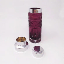 Load image into Gallery viewer, 1960s Gorgeous Purple Bohemian Cut Glass Cocktail Shaker. Made in Italy Madinteriorart by Maden
