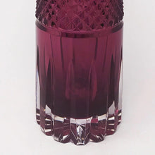 Load image into Gallery viewer, 1960s Gorgeous Purple Bohemian Cut Glass Cocktail Shaker. Made in Italy Madinteriorart by Maden
