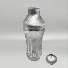 Load image into Gallery viewer, 1960s Italian Mid-Century Cut Crystal &amp; Brushed Metal Cocktail Set by Arir Madinteriorart by Maden

