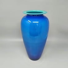 Load image into Gallery viewer, 1960s Luxury Handrafted Blue Vase in Murano Glass by Ca Dei Vetrai. Made in Italy Madinteriorart by Maden
