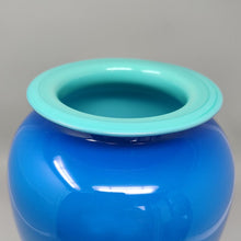 Load image into Gallery viewer, 1960s Luxury Handrafted Blue Vase in Murano Glass by Ca Dei Vetrai. Made in Italy Madinteriorart by Maden
