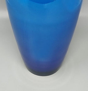 1960s Luxury Handrafted Blue Vase in Murano Glass by Ca Dei Vetrai. Made in Italy Madinteriorart by Maden