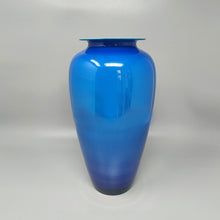 Load image into Gallery viewer, 1960s Luxury Handrafted Blue Vase in Murano Glass by Ca Dei Vetrai. Made in Italy Madinteriorart by Maden
