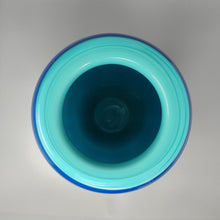 Load image into Gallery viewer, 1960s Luxury Handrafted Blue Vase in Murano Glass by Ca Dei Vetrai. Made in Italy Madinteriorart by Maden
