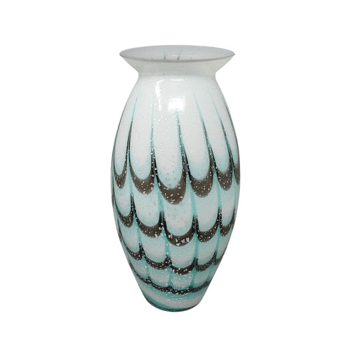 1960s Luxury Handrafted Vase in Murano Glass. Made in Italy Madinteriorart by Maden