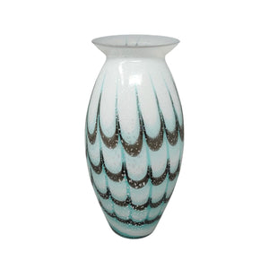 1960s Luxury Handrafted Vase in Murano Glass. Made in Italy Madinteriorart by Maden