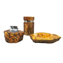Load image into Gallery viewer, 1960s Mid-Century Modern Italian Alabaster Smoking Set by Romano Bianchi - 3 Pieces Set Madinteriorart by Maden
