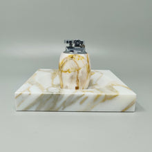 Load image into Gallery viewer, 1960s Mid-Century Modern Italian Onyx Smoking Set with Table Lighter &amp; Ashtray Madinteriorart by Maden
