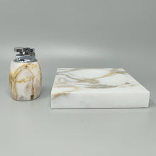 Load image into Gallery viewer, 1960s Mid-Century Modern Italian Onyx Smoking Set with Table Lighter &amp; Ashtray Madinteriorart by Maden
