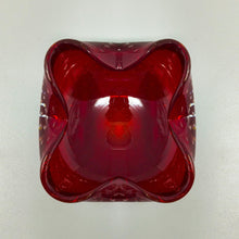 Load image into Gallery viewer, 1960s Mid-century Red Ashtray or Catchall in Bullicante Murano Glass by Flavio Poli Madinteriorart by Maden

