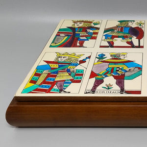 1960s Original Gorgeous Playing Cards Box by Piero Fornasetti in Excellent condition. Made in Italy Madinteriorart by Maden