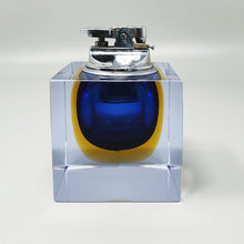 Load image into Gallery viewer, 1960s Stunning Blue Table Lighter in Murano Sommerso Glass By Flavio Poli for Seguso Madinteriorart by Maden
