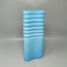 Load image into Gallery viewer, 1960s Stunning Blue Vase in Laveno Ceramic. Made in Italy Madinteriorartshop by Maden
