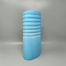 Load image into Gallery viewer, 1960s Stunning Blue Vase in Laveno Ceramic. Made in Italy Madinteriorartshop by Maden
