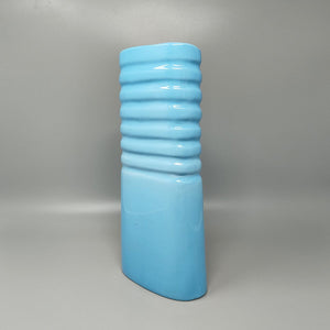 1960s Stunning Blue Vase in Laveno Ceramic. Made in Italy Madinteriorartshop by Maden