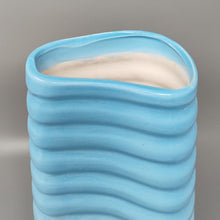 Load image into Gallery viewer, 1960s Stunning Blue Vase in Laveno Ceramic. Made in Italy Madinteriorartshop by Maden
