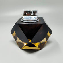 Load image into Gallery viewer, 1960s Stunning Brown and Yellow Table Lighter in Murano Sommerso Glass By Flavio Poli for Seguso Madinteriorart by Maden
