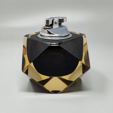 Load image into Gallery viewer, 1960s Stunning Brown and Yellow Table Lighter in Murano Sommerso Glass By Flavio Poli for Seguso Madinteriorart by Maden
