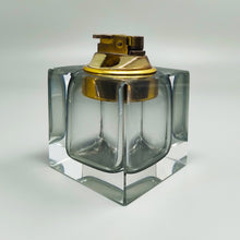 Load image into Gallery viewer, 1960s Stunning Grey Table Lighter in Murano Sommerso Glass By Flavio Poli for Seguso Madinteriorart by Maden
