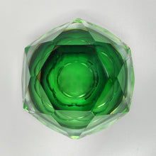 Load image into Gallery viewer, 1960s Stunning Large Green and Yellow Ashtray/Bowl/Catchall By Flavio Poli for Seguso Madinteriorart by Maden

