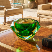 Load image into Gallery viewer, 1960s Stunning Large Green and Yellow Ashtray/Bowl/Catchall By Flavio Poli for Seguso Madinteriorart by Maden
