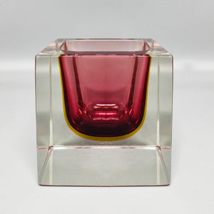 1960s Stunning Large Murano Pink Ashtray or Catch-All By Flavio Poli for Seguso Madinteriorart by Maden