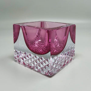 1960s Stunning Pink Ashtray or Catchall By Flavio Poli for Seguso. Made in Italy Madinteriorart by Maden