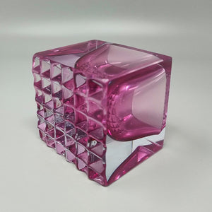 1960s Stunning Pink Ashtray or Catchall By Flavio Poli for Seguso. Made in Italy Madinteriorart by Maden