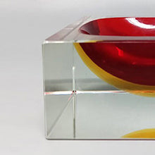 Load image into Gallery viewer, 1960s Stunning Red and Yellow Bowl or Catch-All By Flavio Poli for Seguso Madinteriorart by Maden
