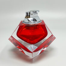 Load image into Gallery viewer, 1960s Stunning Red Table Lighter in Murano Sommerso Glass By Flavio Poli for Seguso Madinteriorart by Maden
