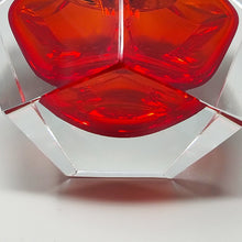 Load image into Gallery viewer, 1960s Stunning Red Table Lighter in Murano Sommerso Glass By Flavio Poli for Seguso Madinteriorart by Maden
