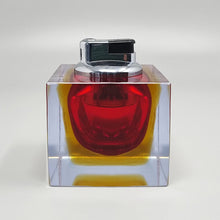 Load image into Gallery viewer, 1960s Stunning Red Table Lighter in Murano Sommerso Glass By Flavio Poli for Seguso Madinteriorart by Maden
