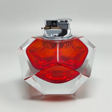 Load image into Gallery viewer, 1960s Stunning Red Table Lighter in Murano Sommerso Glass By Flavio Poli for Seguso Madinteriorart by Maden

