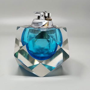 1960s Stunning Table Lighter in Murano Sommerso Glass By Flavio Poli for Seguso Madinteriorart by Maden