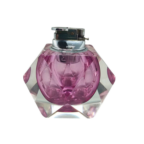 1960s Stunning Table Lighter in Murano Sommerso Glass By Flavio Poli for Seguso Madinteriorart by Maden
