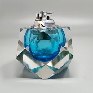 1960s Stunning Table Lighter in Murano Sommerso Glass By Flavio Poli for Seguso Madinteriorart by Maden