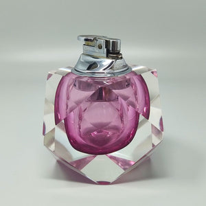 1960s Stunning Table Lighter in Murano Sommerso Glass By Flavio Poli for Seguso Madinteriorart by Maden