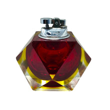 Load image into Gallery viewer, 1960s Stunning Table Lighter in Murano Sommerso Glass By Flavio Poli for Seguso Madinteriorart by Maden
